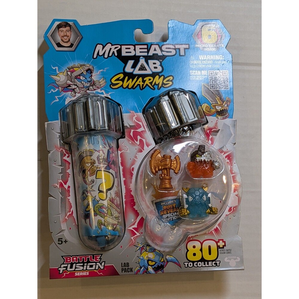 MrBeast Lab Swarms Hyper Fusion Lab Pack 6 Micro Beasts New Sealed Moose Toys